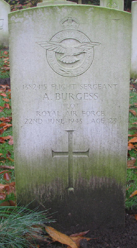 F/Sgt Arthur Burgess<br/><br /><br />died June 22nd, 1943